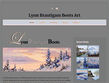 Tablet Screenshot of lynnbootsart.com